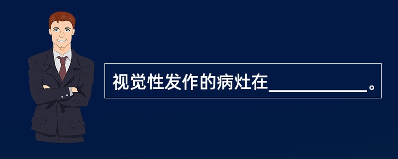 视觉性发作的病灶在___________。