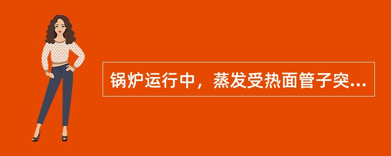 锅炉运行中，蒸发受热面管子突然破裂、水汽大量喷出的事故叫＿。