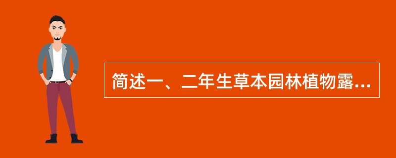 简述一、二年生草本园林植物露地栽培的技术环节？