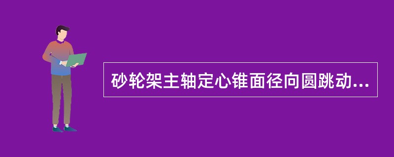 砂轮架主轴定心锥面径向圆跳动公差为（）