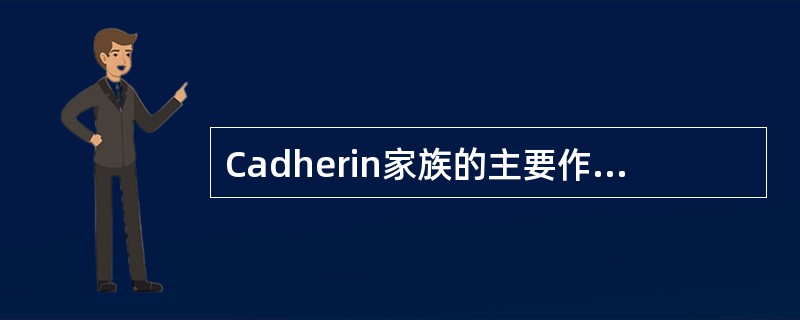 Cadherin家族的主要作用是A、介导细胞与ECM的黏附B、介导炎症细胞渗出过