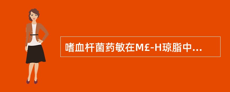 嗜血杆菌药敏在M£­H琼脂中加入A、Ⅴ、Ⅹ因子B、Ⅱ、Ⅴ因子C、Ⅲ、Ⅹ因子D、C