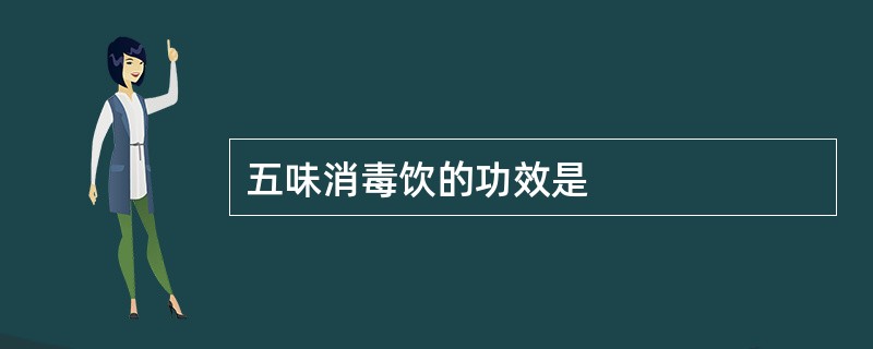 五味消毒饮的功效是