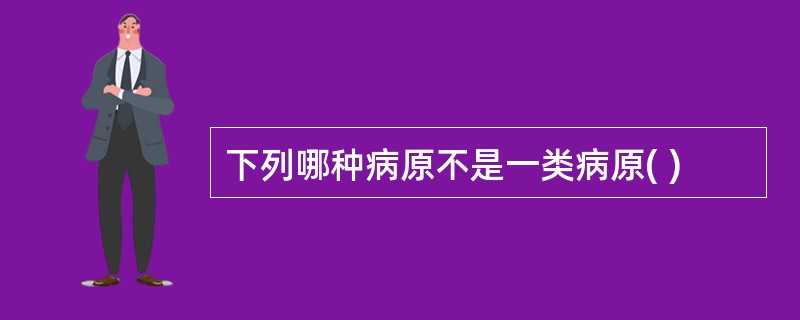 下列哪种病原不是一类病原( )