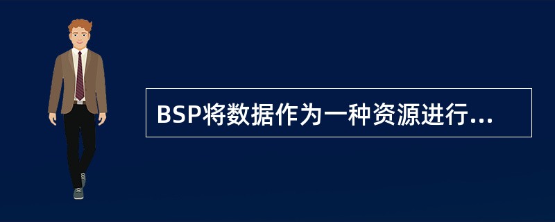 BSP将数据作为一种资源进行管理,下面哪个主题不属于它的管理范踌?