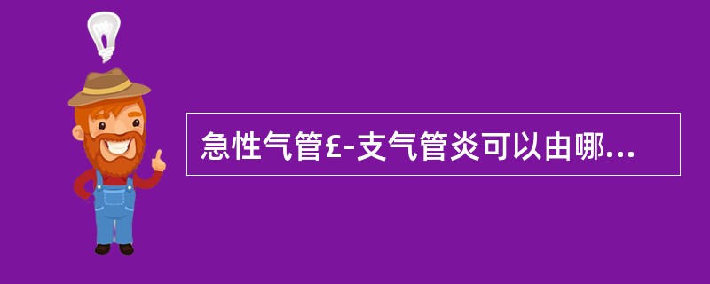 急性气管£­支气管炎可以由哪些因素引起