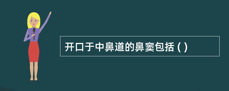 开口于中鼻道的鼻窦包括 ( )