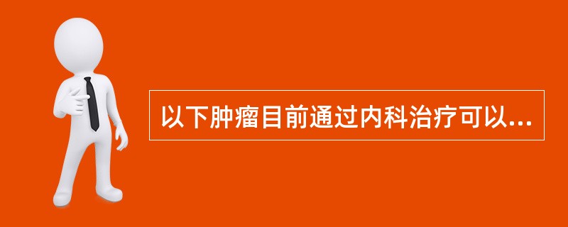 以下肿瘤目前通过内科治疗可以根治的是(治愈率>30%)