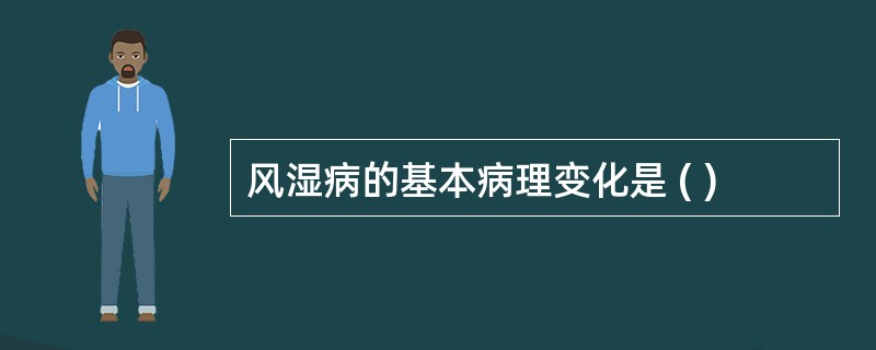 风湿病的基本病理变化是 ( )