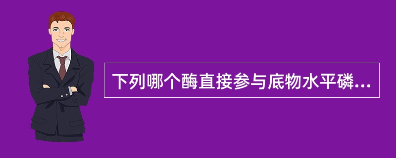 下列哪个酶直接参与底物水平磷酸化