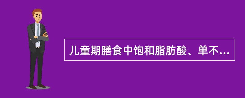 儿童期膳食中饱和脂肪酸、单不饱和脂肪酸和多不饱和脂肪酸的适宜比例为( )。 -