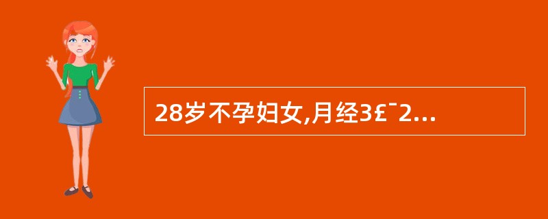 28岁不孕妇女,月经3£¯28~30,量中,无痛经。妇科检查正常。丈夫30岁,有