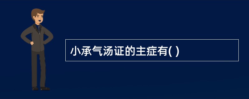 小承气汤证的主症有( )