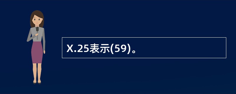 X.25表示(59)。