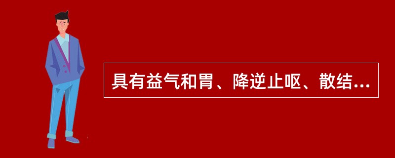 具有益气和胃、降逆止呕、散结除痞之功效,用治心下痞证的方剂是( )