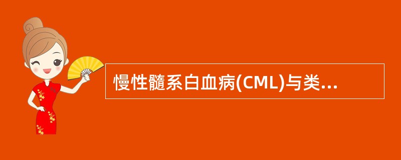 慢性髓系白血病(CML)与类白血病反应的鉴别要点是