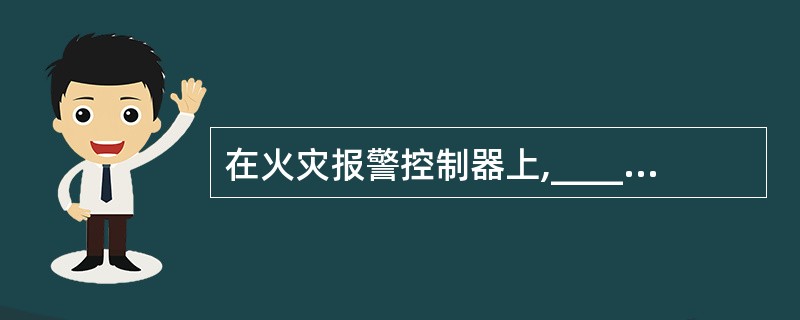 在火灾报警控制器上,_____灯亮,表示控制器检测到外部设备(探测器、模块或火灾