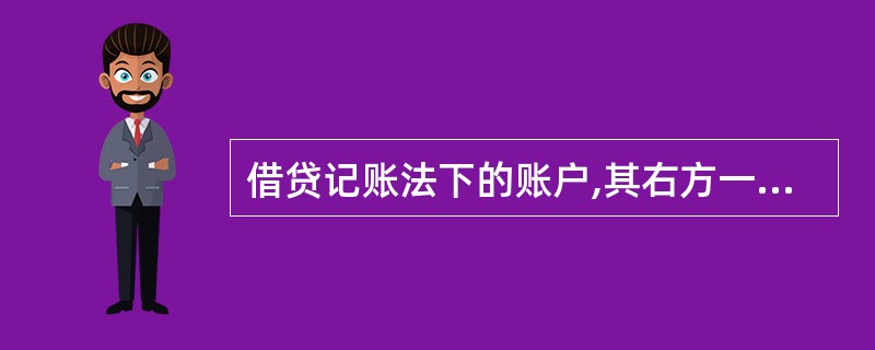 借贷记账法下的账户,其右方一律称为“借方”,其左方一律称为“贷方”。( ) -