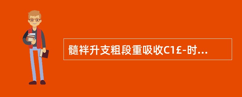 髓袢升支粗段重吸收C1£­时,可伴有