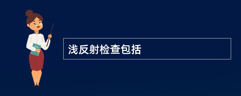 浅反射检查包括