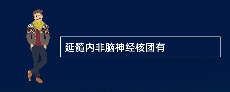延髓内非脑神经核团有