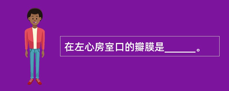 在左心房室口的瓣膜是______。