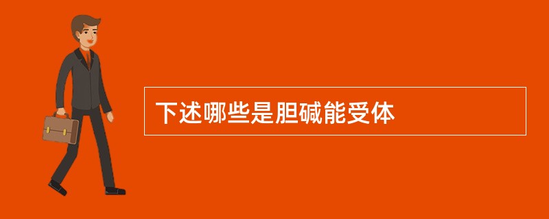 下述哪些是胆碱能受体