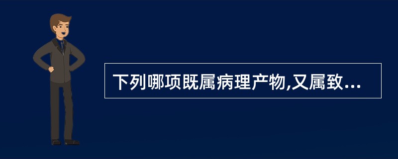 下列哪项既属病理产物,又属致病因素