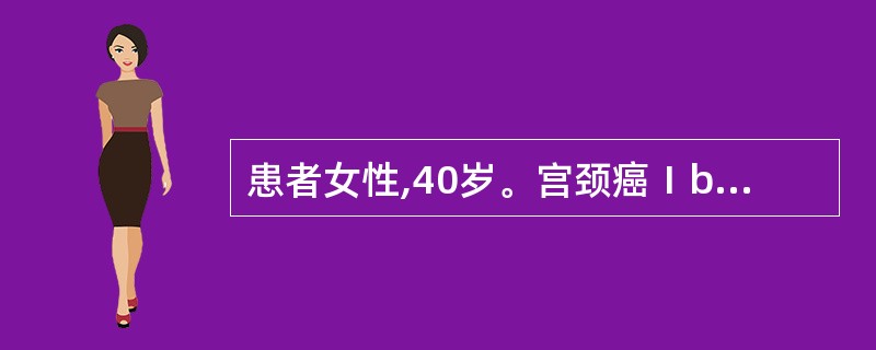 患者女性,40岁。宫颈癌Ⅰb期鳞癌,行广泛全子宫及盆腔淋巴结清扫术。术后可能发生