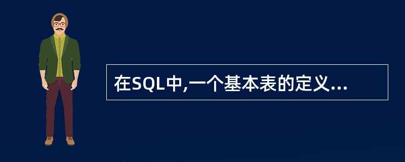 在SQL中,一个基本表的定义一旦被删除,则与此基本表相关的下列内容中哪些也自动被