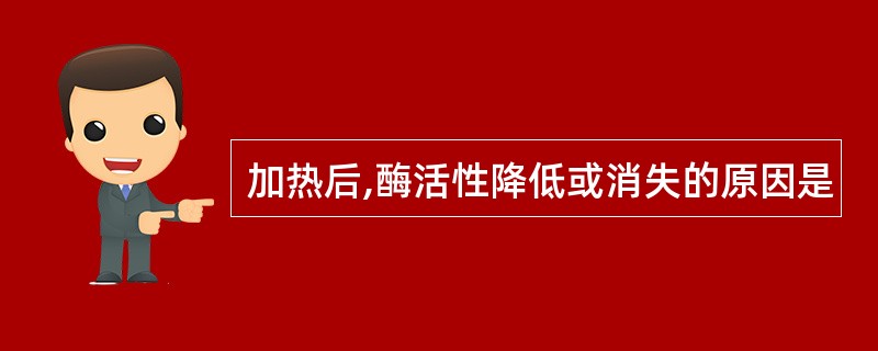 加热后,酶活性降低或消失的原因是