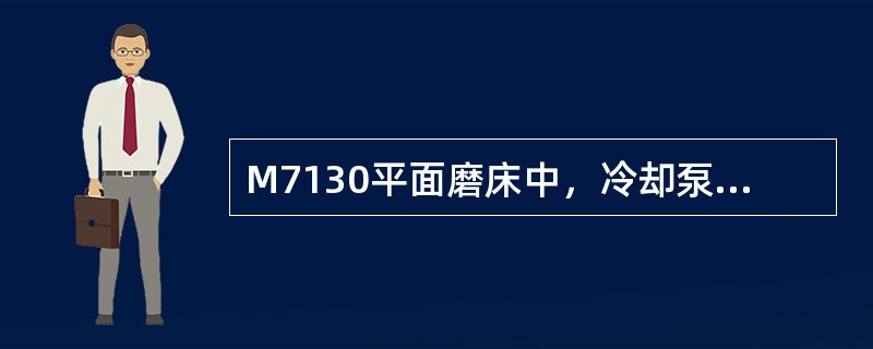 M7130平面磨床中，冷却泵电动机M2必须在（）运行后才能启动。