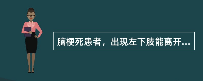 脑梗死患者，出现左下肢能离开床面，但不能抵抗阻力，该患者的肌力为()