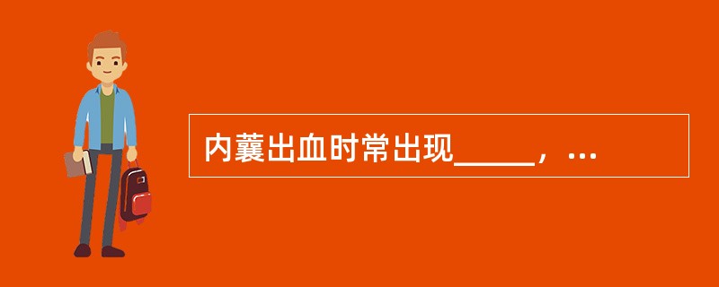 内蘘出血时常出现_____，_________，____________称三偏征