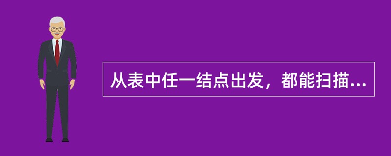 从表中任一结点出发，都能扫描整个表的是（）。