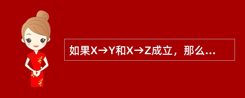 如果X→Y和X→Z成立，那么X→YZ也成立，这个推理规则称为（）。