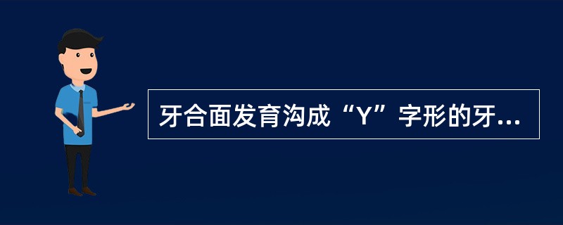 牙合面发育沟成“Y”字形的牙是（）。