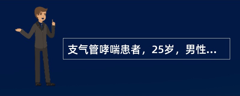 支气管哮喘患者，25岁，男性，突感剧烈胸痛，呼吸困难，紫绀，首选应考虑（）.