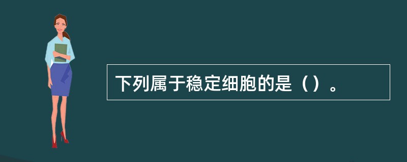下列属于稳定细胞的是（）。