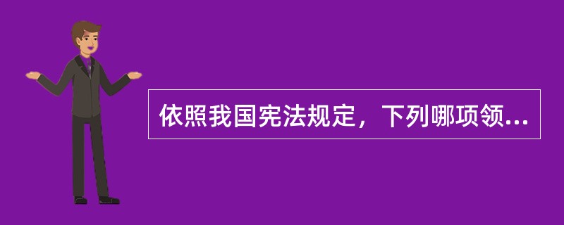 依照我国宪法规定，下列哪项领导人由全国人民代表大会选举产生?