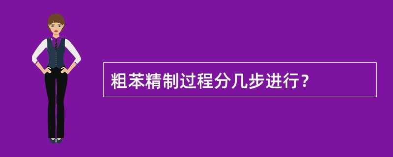 粗苯精制过程分几步进行？