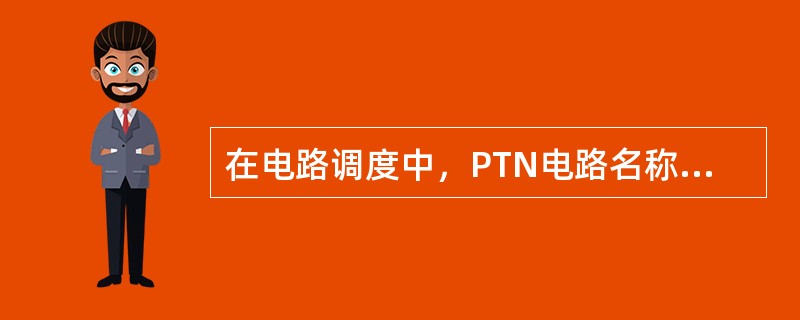 在电路调度中，PTN电路名称的后缀是（）