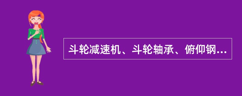 斗轮减速机、斗轮轴承、俯仰钢丝绳多采取什么润滑方式？