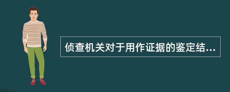 侦查机关对于用作证据的鉴定结论应当告知：（）