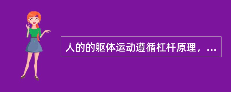 人的的躯体运动遵循杠杆原理，大部分是（）。