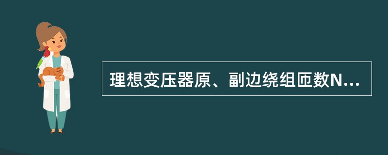 理想变压器原、副边绕组匝数N1和N2各增加18%，所加电压大小及频率保持不变，则