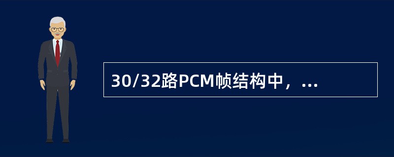 30/32路PCM帧结构中，哪个时隙是用来传送帧同步码的？（）。