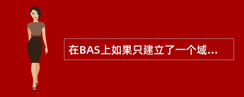 在BAS上如果只建立了一个域，而没有指定认证计费策略的话，默认情况下该域所采用的