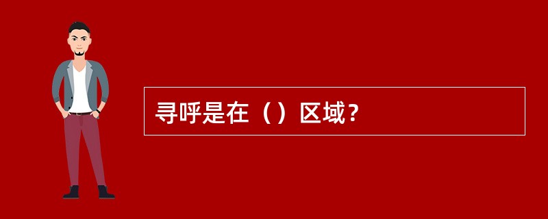 寻呼是在（）区域？