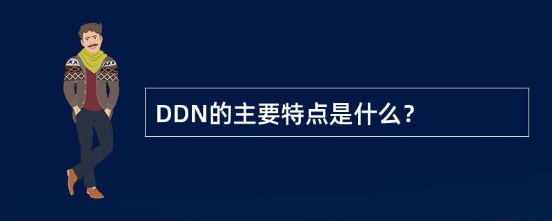 DDN的主要特点是什么？